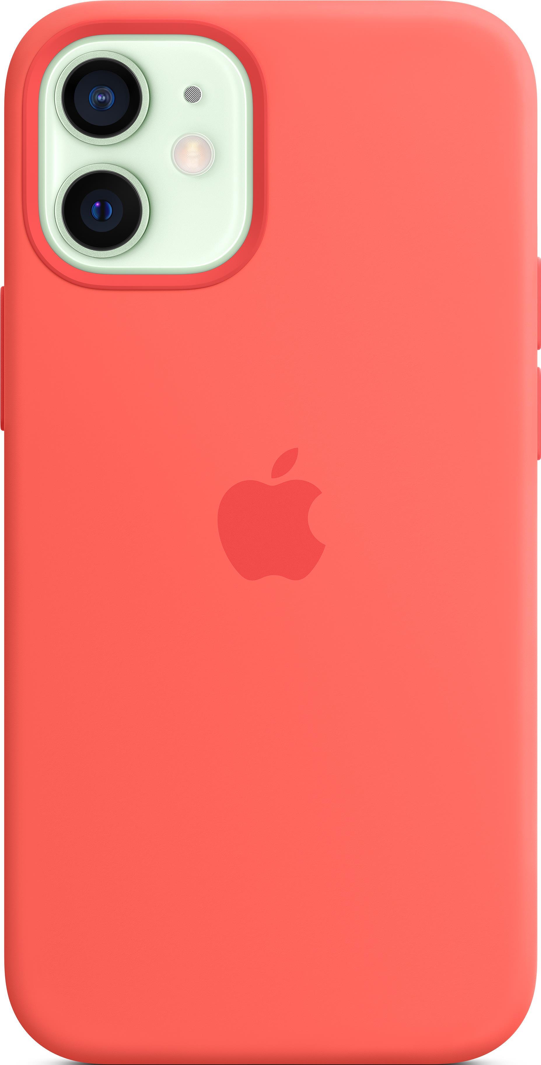 iPhone 12 mini Silicone Case with MagSafe - Pink Citrus