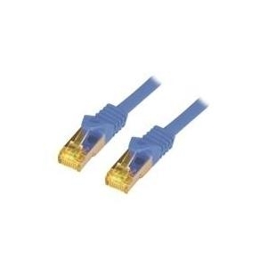 M-Cab 7.5m Cat7 cavo di rete Blu 7,5 m S/FTP [S-STP] (CAT7 SFTP RJ45 LSZH 7.5M BLUE - 10GBIT RAW PATCH CABLE)