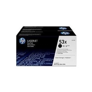 HP Toner Q7553XD (53X) - Doppelpack - Schwarz - 2x 7.000 Seiten (Q7553XD)