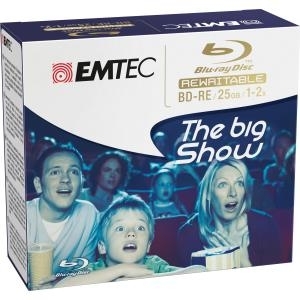 EMTEC - 5 x BD-RE - 25GB 2x - Silber - Jewel Case (Schachtel) (ECOBDRE2552JC)
