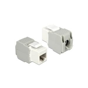 Delock Modulo Keystone jack RJ45 LSA Cat.6 UTP bianco