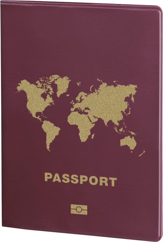 Hama International copertina per passaporto Borgogna Polietilene