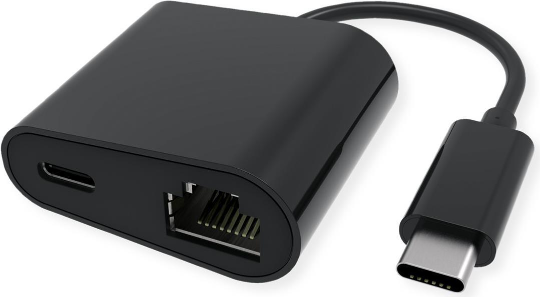 VALORE Convertitore USB 3.2 Gen 2 Tipo C a Gigabit Ethernet 1x porta PD 100 W (12.99.1118)