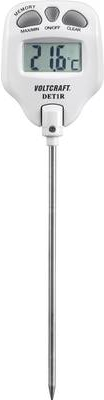 Voltcraft DET1R Einstich-Thermometer, Temperaturbereich -10 bis +200 °C (1001)