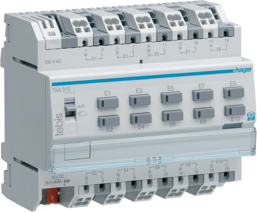 Binäreingang TXA310 KNX 10fach 230V (TXA310)