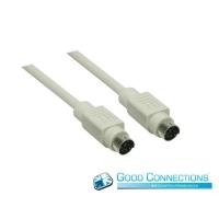 Good Connections - PS/2 Verbindungskabel - PS/2, 6-polig (M) - PS/2, 6-polig (M) - 3 m - weiss