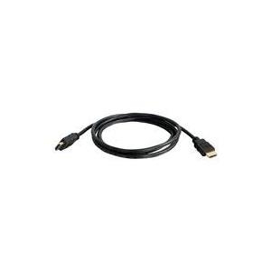 C2G High Speed HDMI Cable with Ethernet - Video-/Audio-/Netzwerkkabel - HDMI - 30 AWG - HDMI, 19-polig (M) - HDMI, 19-polig (M) - 50cm - abgeschirmt - Schwarz (82024)
