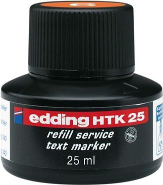 Edding HTK 25 ricarica per evidenziatori Arancione 25 ml 1 pz (edding HTK 25 Bottled Refill Ink for Highlighter Pens 25ml Orang