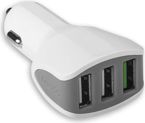 Celly CC3USBTURBOWH Auto Weiß Ladegerät für Mobilgeräte (CC3USBTURBOWH)