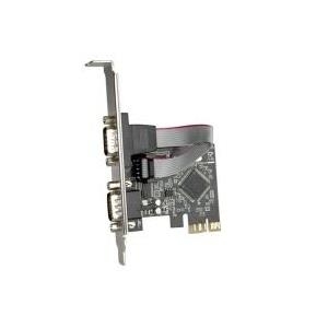 VALUE Scheda PCI Express, seriale RS232, D-Sub 9, 2 porte (15.99.2118)