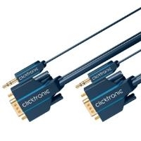 ClickTronic - VGA-Kabel - HD-15, stereo mini jack (M) bis HD-15, stereo mini jack (M) - 3 m - Daumenschrauben