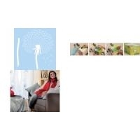 Marabu Motivschablone Blowball, 330 x 330 mm aus Polyester, beidseitig verwendbar, spiegelbar, einfache (027700023)