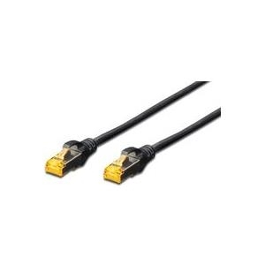 MicroConnect - Netzwerkkabel - RJ-45 (M) bis RJ-45 (M) - 1 m - SFTP, PiMF - CAT 6a - halogenfrei, ohne Haken - Schwarz