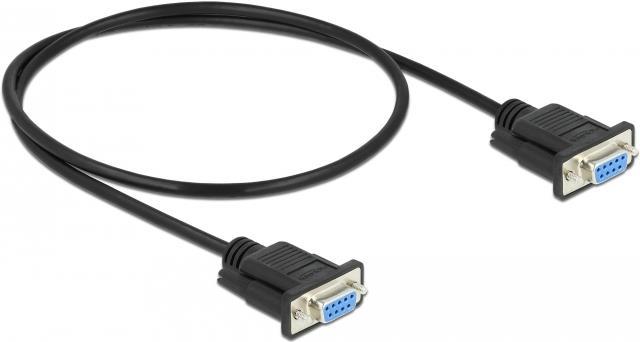 Cavo seriale Delock RS-232 Sub-D9 femmina-femmina null modem da 0,5 m