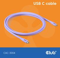 CLUB3D CAC-3004 cavo USB USB4 Gen 2x2 2 m USB C Viola