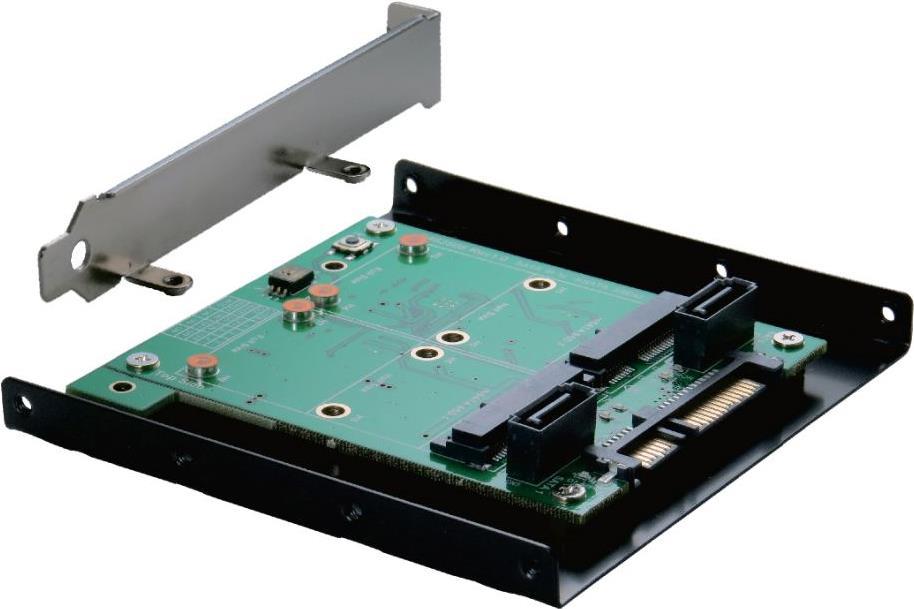 SSD da SATA III a mSATA + 2 controller SATA2 RAID 0/1