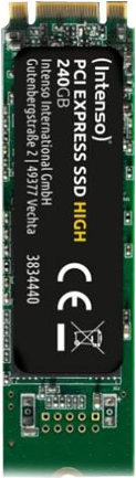 Intenso - SSD - 240 GB - intern - M.2 2280 - PCI Express Intenso - SSD - 240 GB - intern - M.2 2280 - PCI Express