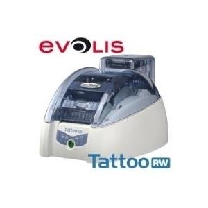 Evolis Tattoo RW - Plastikkartendrucker - monochrom - direkt thermisch - CR-80 Card (85,6 x 54 mm) - 300 dpi - Kapazität: 100 Karten - USB, LAN (TTR201BBH)