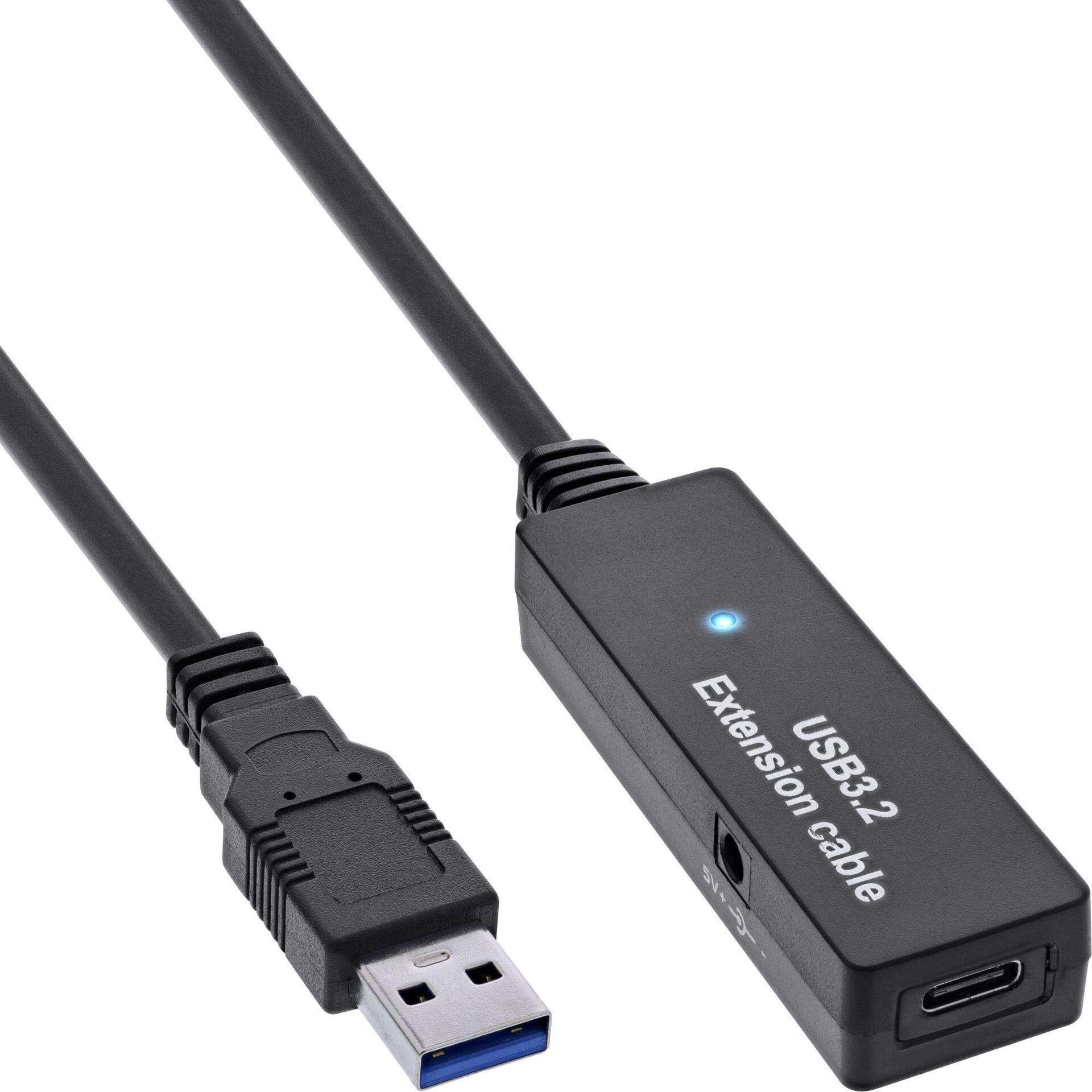 Estensione attiva USB 3.2 Gen.1 - Da spina USB-A a presa USB-C - 5 m