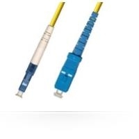 MicroConnect - Netzwerkkabel - SC/UPC Einzelmodus (M) bis LC/UPC Einzelmodus (M) - 1 m - Glasfaser - 9/125 Mikrometer - OS1/OS2 - halogenfrei - Gelb