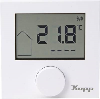 Kopp Free Control Funk-Thermostat Reinweiß (RAL 9010) (831003054)