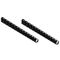 GBC Anelli plastici CombBind A5 bianchi 12 mm [100] (GBC 4400008 A5 8mm Black Comb Binders)