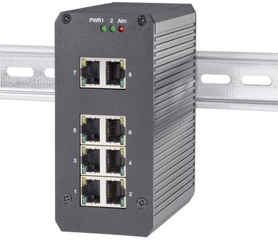 Renkforce Industrieswitch unmanaged GSHS800 Anzahl Ethernet Ports 8 LAN-Übertragungsrate 1 Gbit/s (RF-3336016)