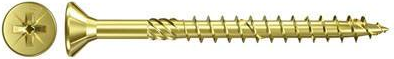 Fischer 653107 Senkkopfschrauben 3.5 mm 40 mm Kreuzschlitz Pozidriv galvanisch verzinkt 300 St. (653107)