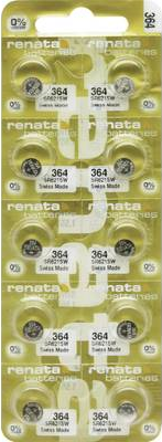 Renata 364.MP-E Knopfzelle 364 Silberoxid 20 mAh 1.55 V 10 St. (X703816)