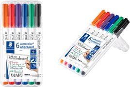 Staedtler 301 WP6 evidenziatore (WB Marker Lumocolor rund 1mm ass 6)