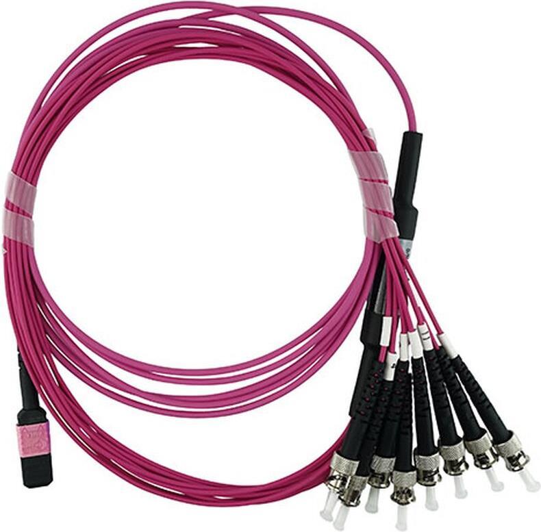 Blueoptics sfp6143fu1mkb cavo ottico in fibra 1 m MTP 4x st om4 rosa (SFP6143fu1mkb)