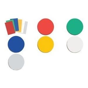 FRANKEN Magnetsymbol Kreis, Durchmesser: 20 mm, gelb Stärke: 0,96 mm, Stanzteile, magnetisch - 1 Stück (M862 04)