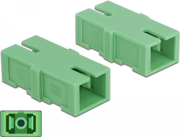 DeLOCK - Netzwerkkoppler - SC Single-Modus (W) bis SC Single-Modus (W) - Glasfaser - grün (Packung mit 4) (85923)