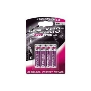Tecxus® Akku Ni-Mh Micro (AAA) 1,2 V 1100 mAh, 4er Blister