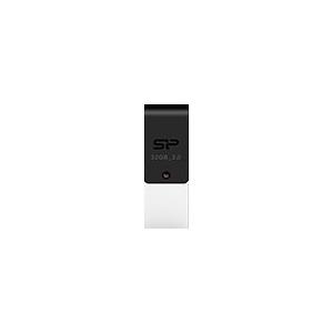 SILICON POWER Mobile X31 - USB-Flash-Laufwerk - 16 GB - micro USB 3.0 - Schwarz, Silber