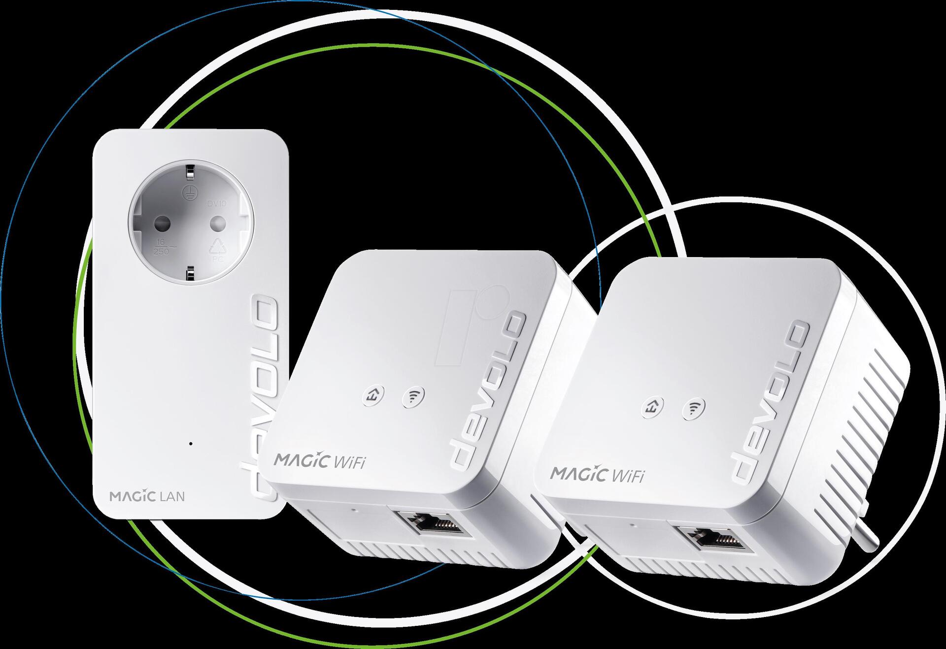 Devolo Magic 1 WiFi mini Network Kit 1200 Mbit/s Collegamento ethernet LAN Wi-Fi Bianco (devolo Magic 1 WiFi mini - Multiroom K)