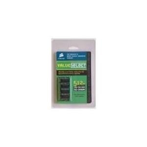 Corsair Value Select - DDR - 512 MB - SO DIMM 200-PIN - 400 MHz / PC3200 - ungepuffert - nicht-ECC (VS512SDS400)