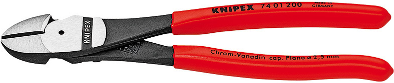 Tronchese laterale KNIPEX Power 200 mm, forma diritta