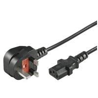 Power Cord UK to C13 1.8M - Black [ONLY FOR INTERN.. - Warranty: 12M