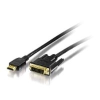 Equip - Videokabel - Single Link - HDMI, 19-polig (M) - DVI-D (M) - 3,0m - abgeschirmt - Schwarz (119023)