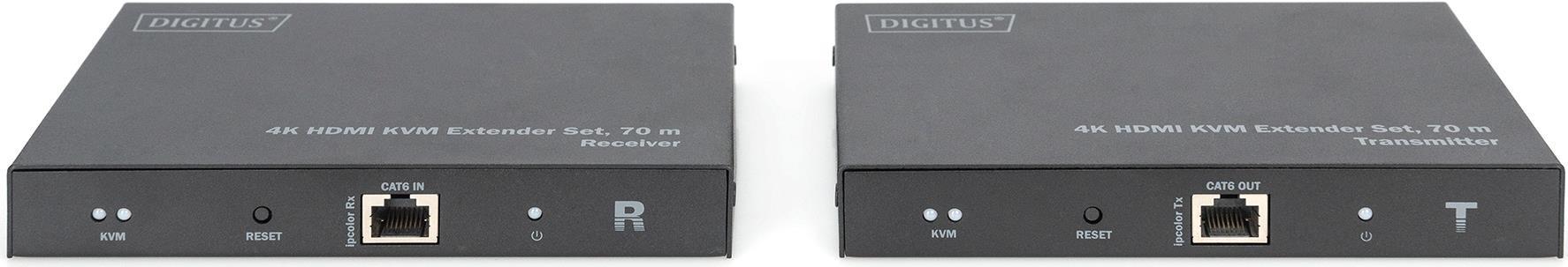 DIGITUS Set extender 4K HDMI KVM, 70 m