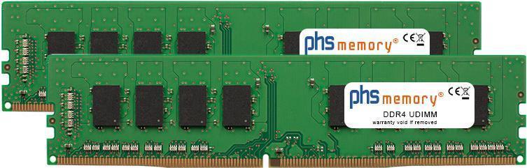 Memoria RAM da 32 GB (2x16 GB) Kit memoria PHS per QNAP TS-1677X-1600-8G DDR4 UDIMM 2400 MHz (SP271911)