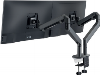 Hagor 8716 supporto da tavolo per Tv a schermo piatto 68,6 cm [27] Scrivania Nero (HA GAS LIFT ARM MEDIUM DUAL - MONITOR TABLE