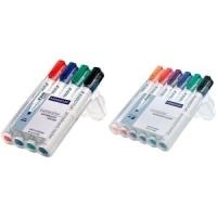 Staedtler 351 B WP6 evidenziatore 6 pz Nero, Blu, Verde, Arancione, Rosso, Viola (Staedtler Lumocolor Whiteboard Marker Chisel