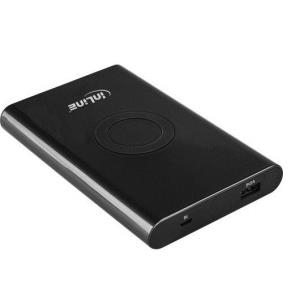 InLine Qi-Plate - Ladegerät 7000 mAh - 2 A (USB) - auf Kabel: Micro-USB - Schwarz (01477)