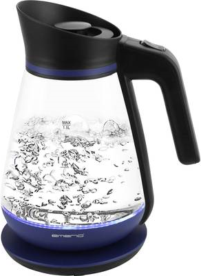 Wasserkocher 1.5L Beleuchtung schwarz/blau/glas (WK-111898.5)