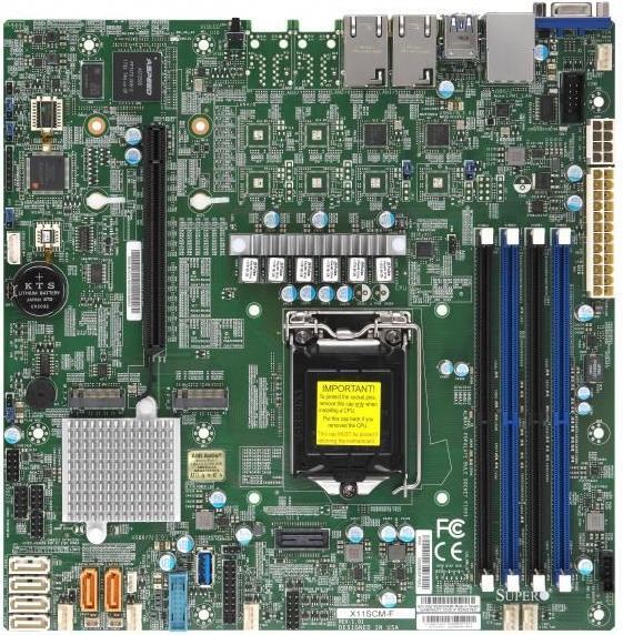 Supermicro X11SCM-F Intel C246 LGA 1151 Socket H4 micro ATX (SUPERMICRO X11SCM-F - bundkort - micro)