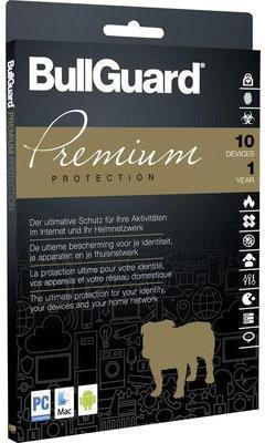 BullGuard Premium Protection - Box-Pack (1 Jahr) - 10 Geräte - Aktivierungskarte - ESD - Win (BG1833)