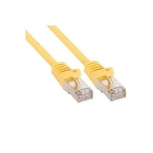 RJ45 SFTP Patchkabel umspritzt, 1,0 m gelb, ECOLAN CAT.5E (K5457.1)