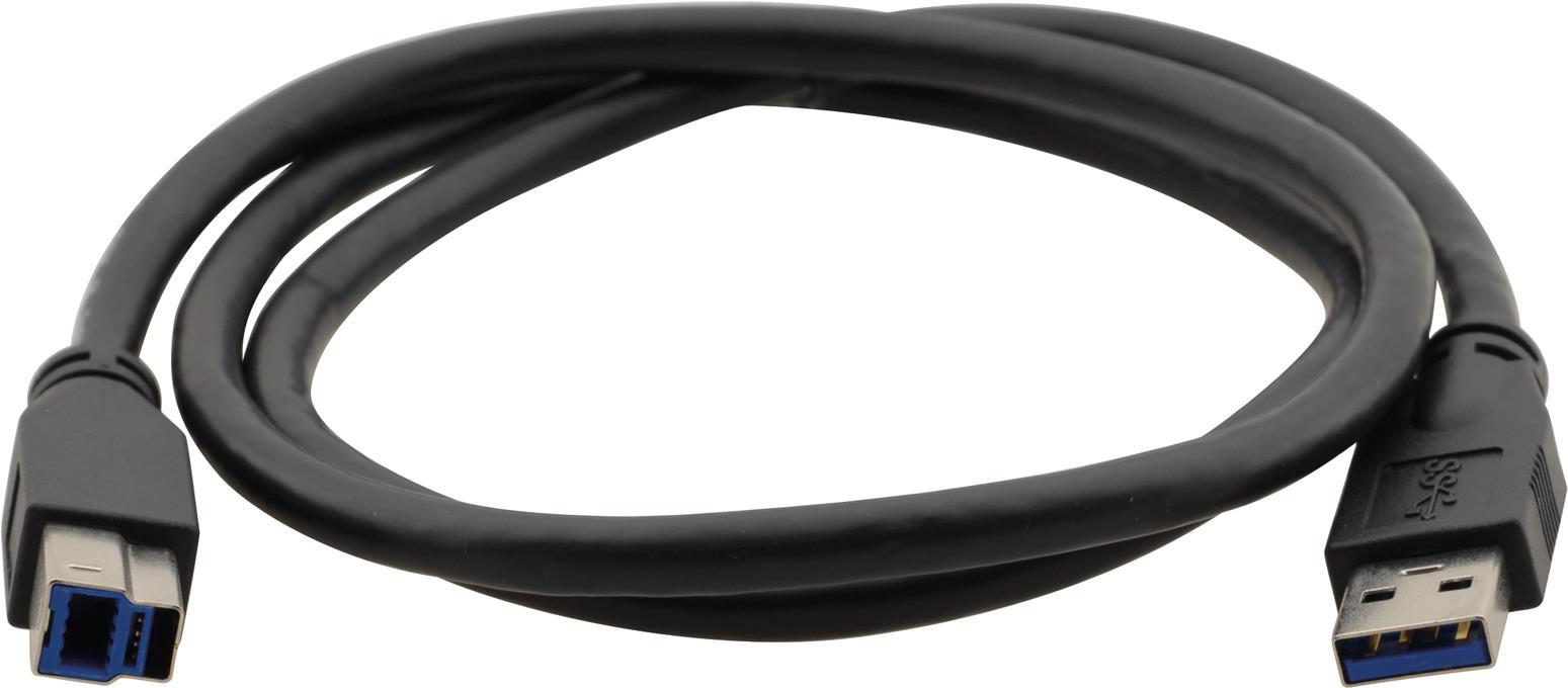 Kramer C-USB3/AB Series C-USB3/AB-6 - USB-Kabel - USB Type A (M) bis USB Type B (M) - USB3.0 - 1,83 m - geformt - Blau (96-0235006)